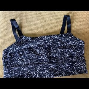 Lululemon black white sport bra